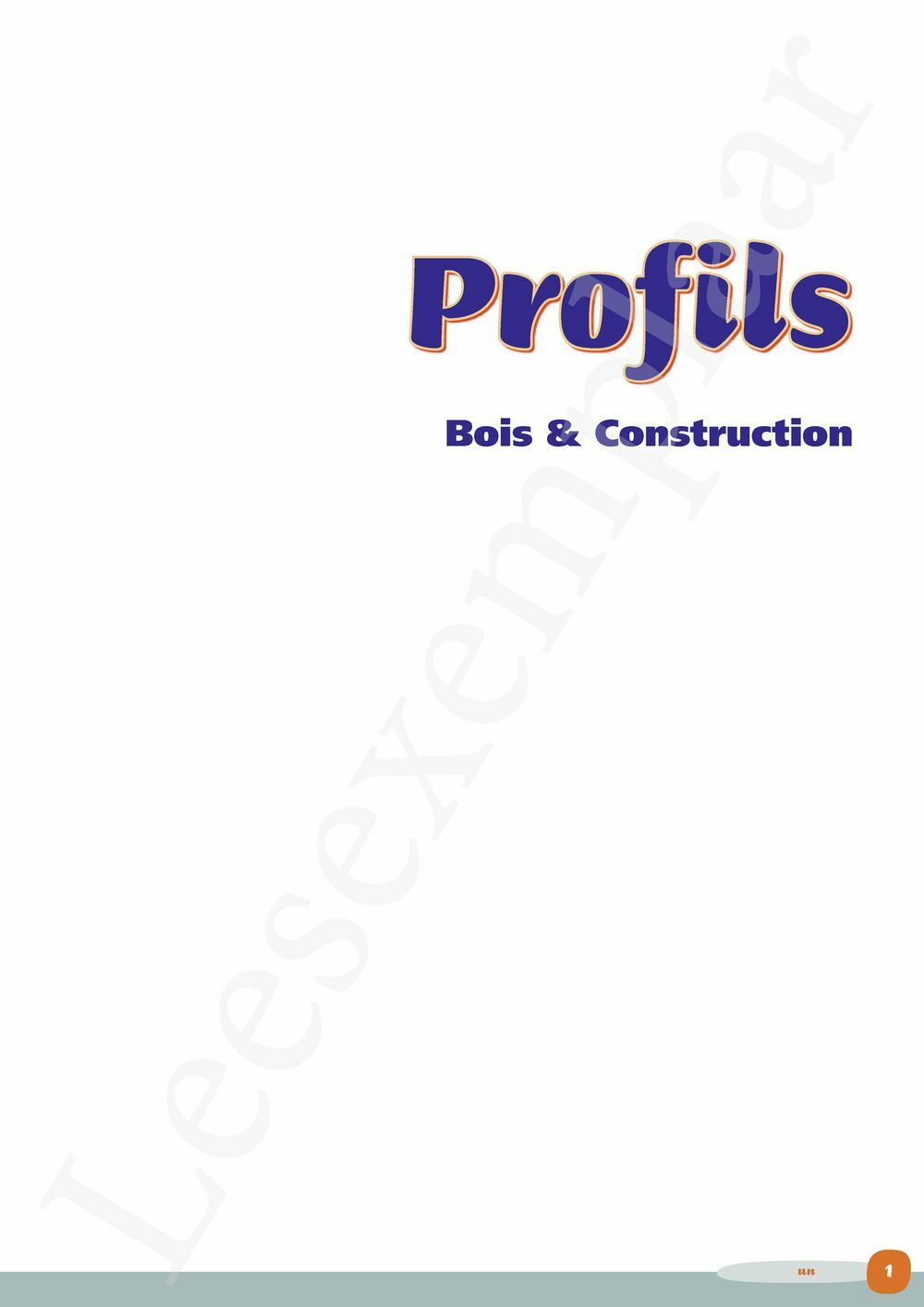 Preview: Profils Bois & Construction Vaktaalleerwerkboek (incl. Pelckmans Portaal)