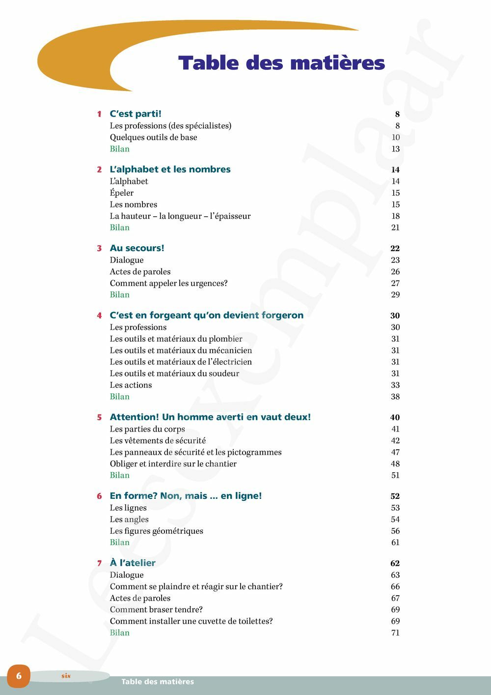 Preview: Profils Sanitaire & Electricité, Mécanique & Auto Vaktaalleerwerkboek