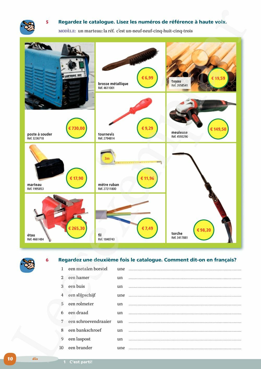 Preview: Profils Sanitaire & Electricité, Mécanique & Auto Vaktaalleerwerkboek