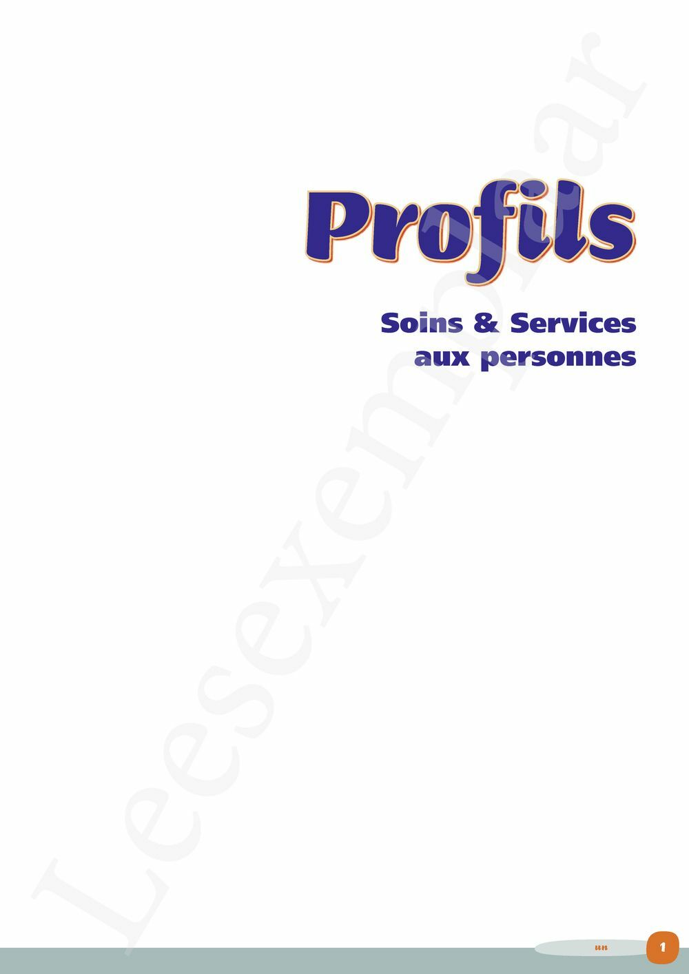 Preview: Profils Soins & Services aux personnes Vaktaalleerwerkboek (incl. Pelckmans Portaal)