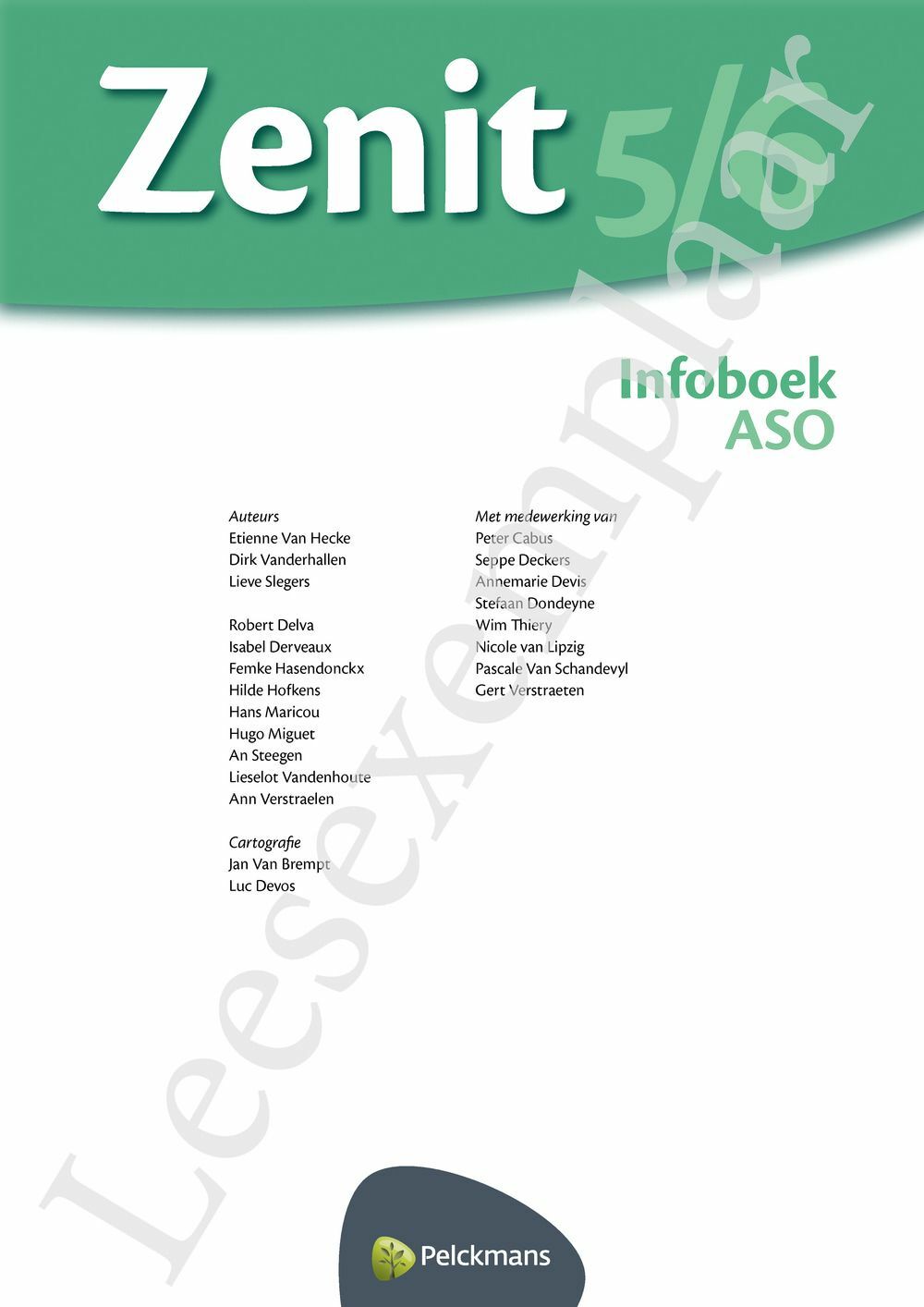 Preview: Zenit 5/6 aso Infoboek (inclusief Pelckmans Portaal)