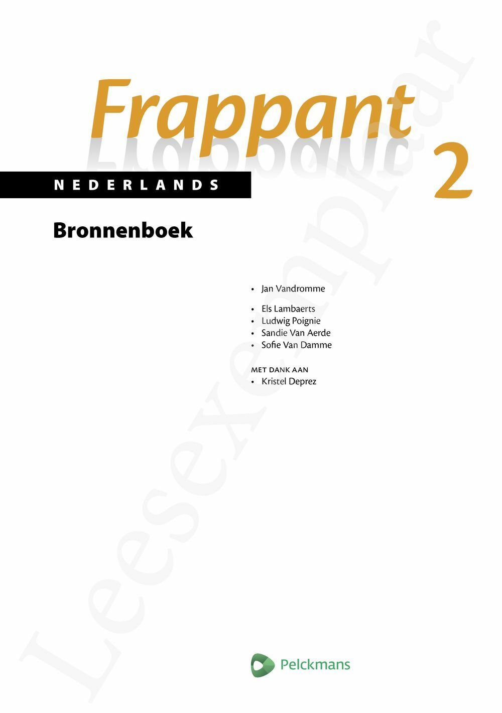 Preview: Frappant Nederlands 2 Bronnenboek