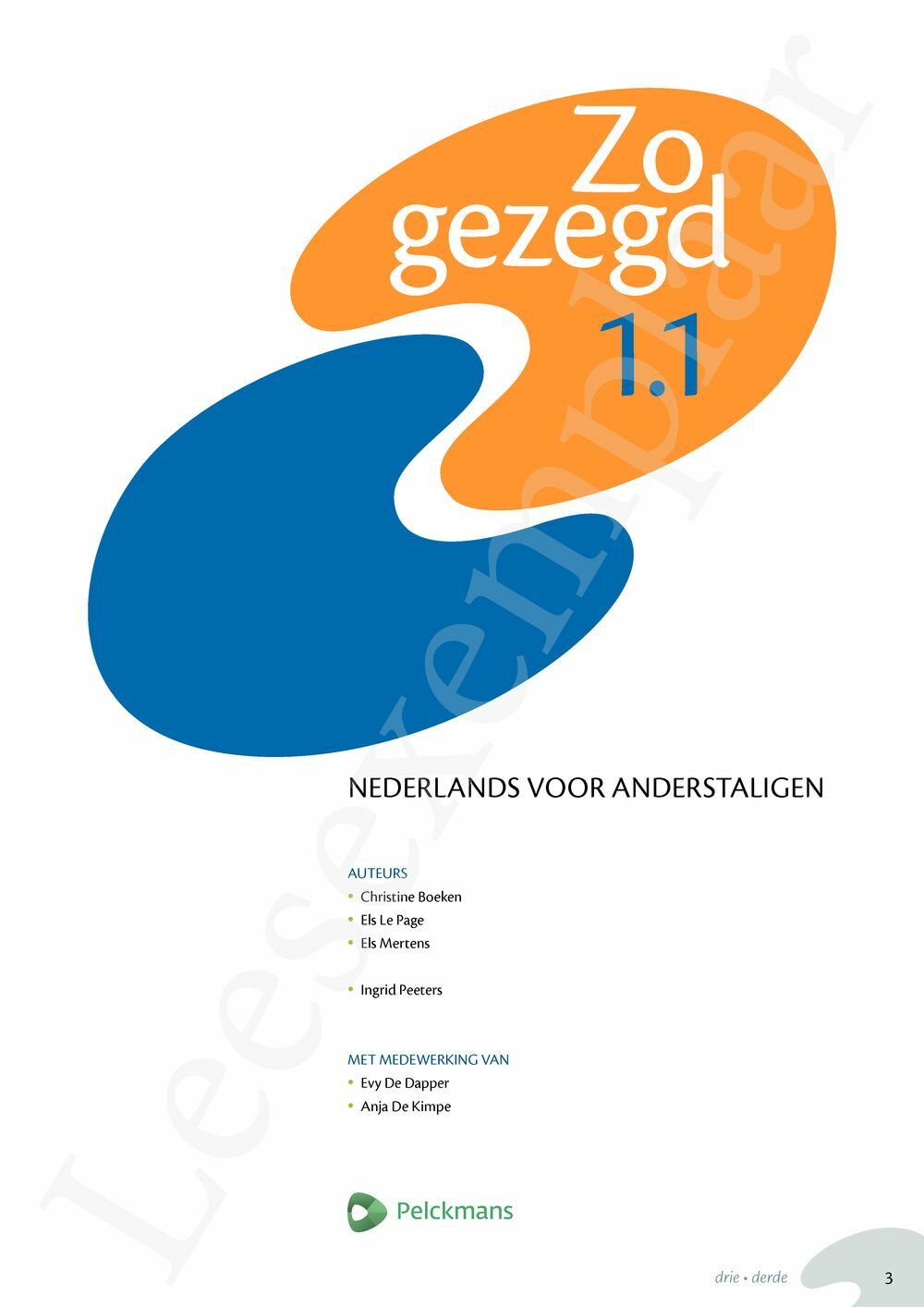 Preview: Zo gezegd 1.1 Breakthrough Leerwerkboek (inclusief Audio-cd voor de cursist)