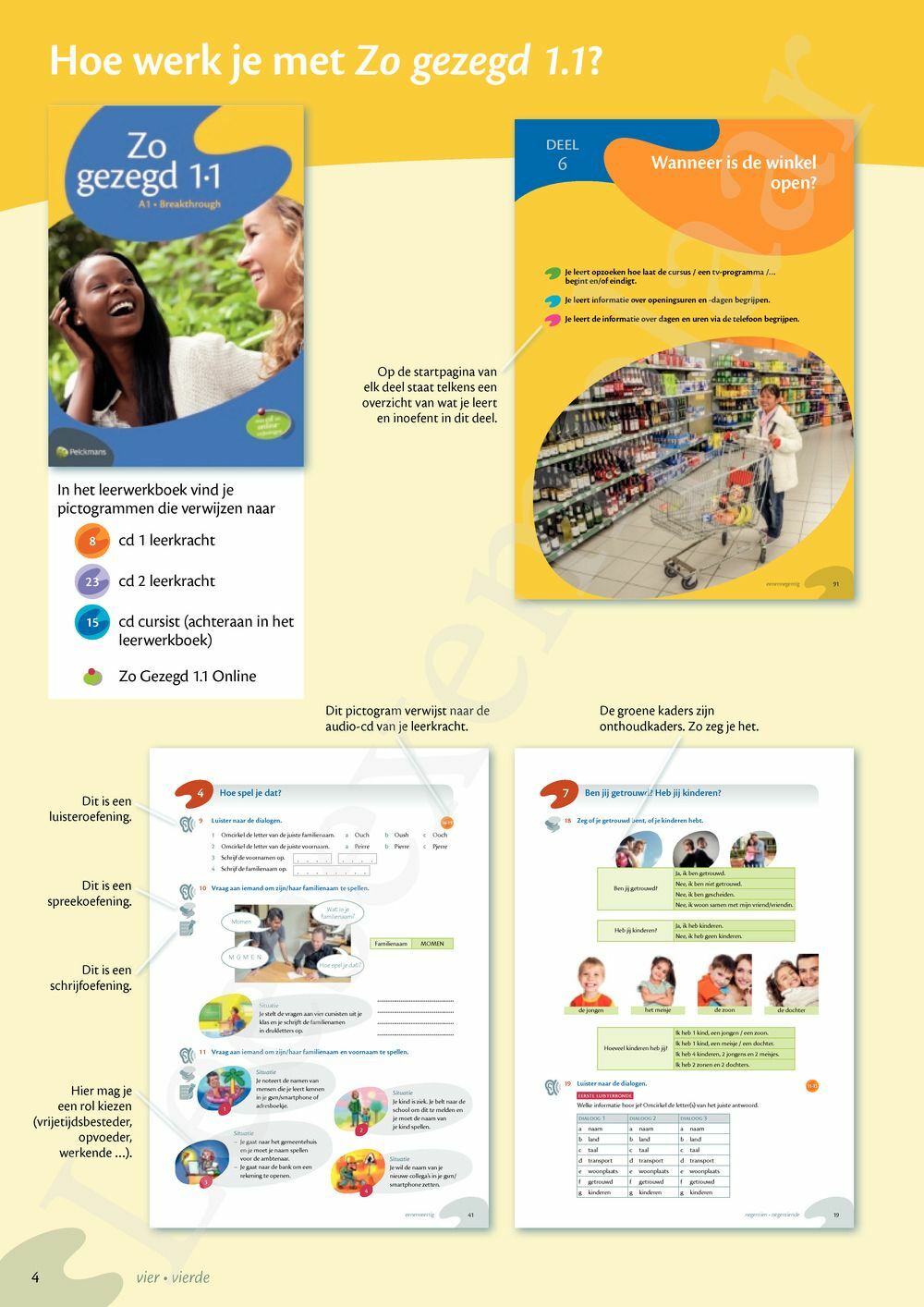 Preview: Zo gezegd 1.1 Breakthrough Leerwerkboek (incl. audio-cd voor de cursist)