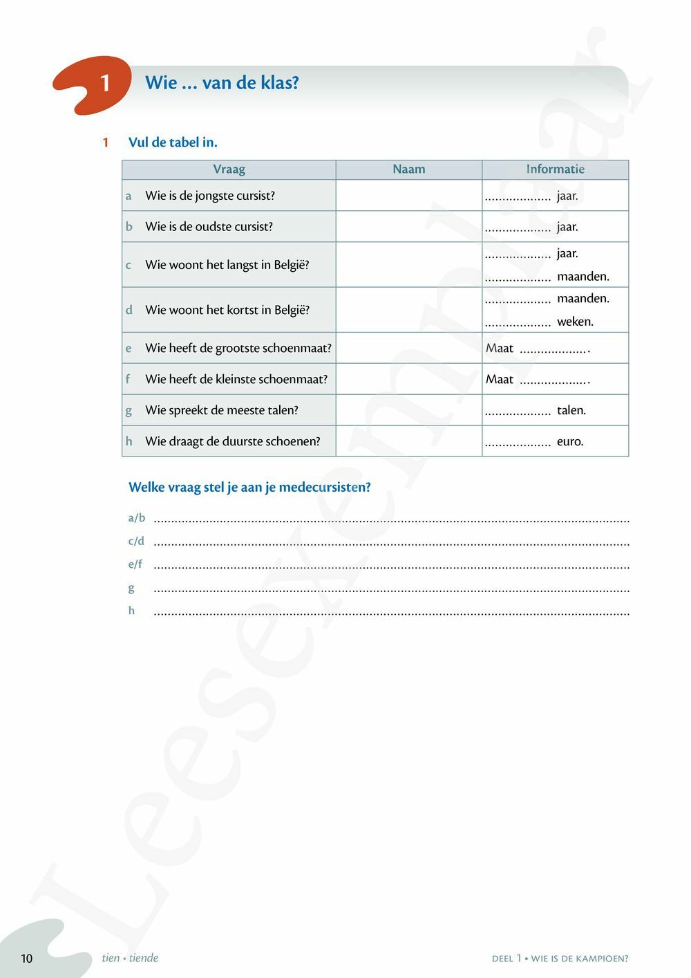 Preview: Zo gezegd 1.2 Waystage schriftelijk Leerwerkboek