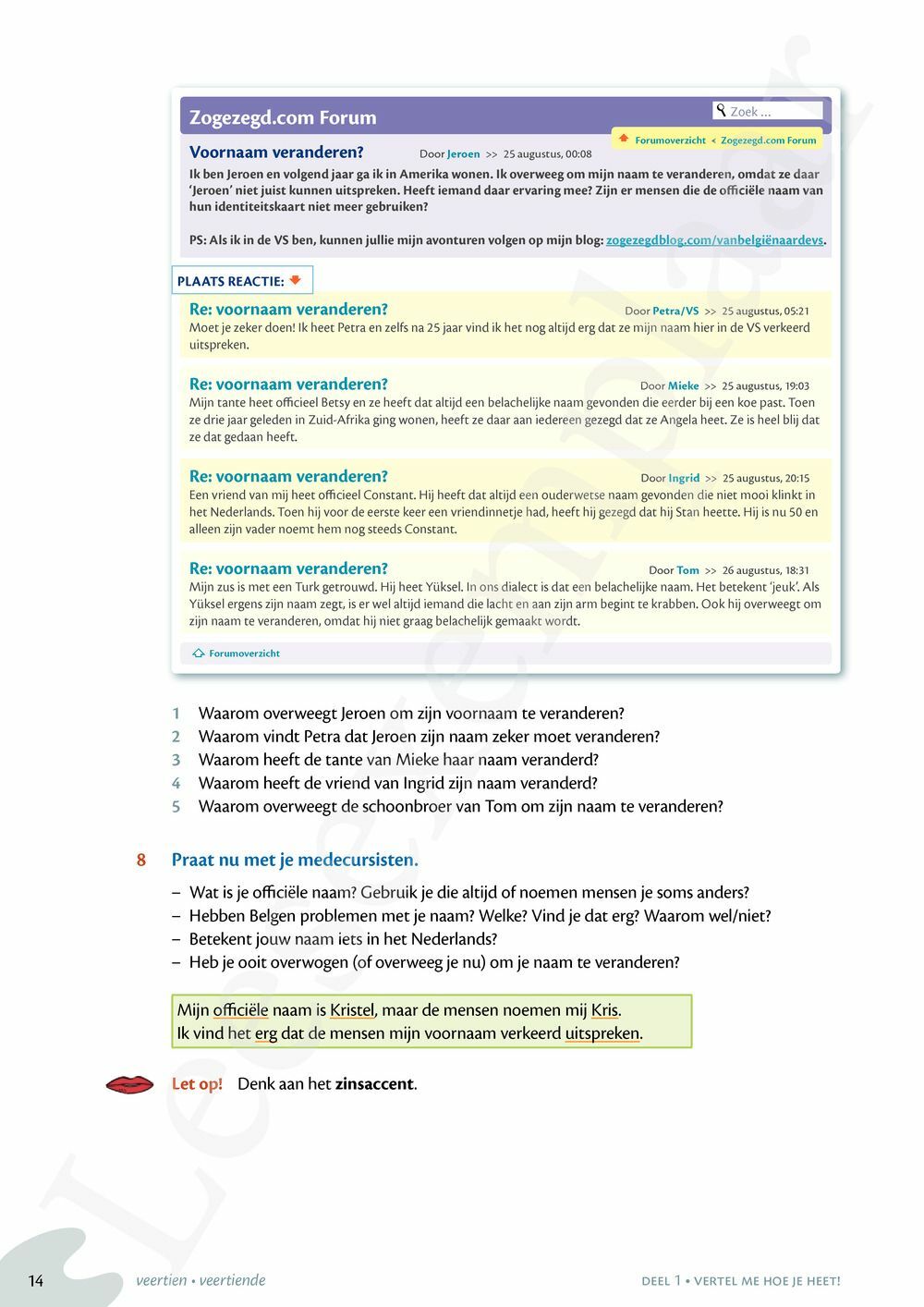 Preview: Zo gezegd 2.3 Threshold 3 schriftelijk persoonlijk Leerwerkboek