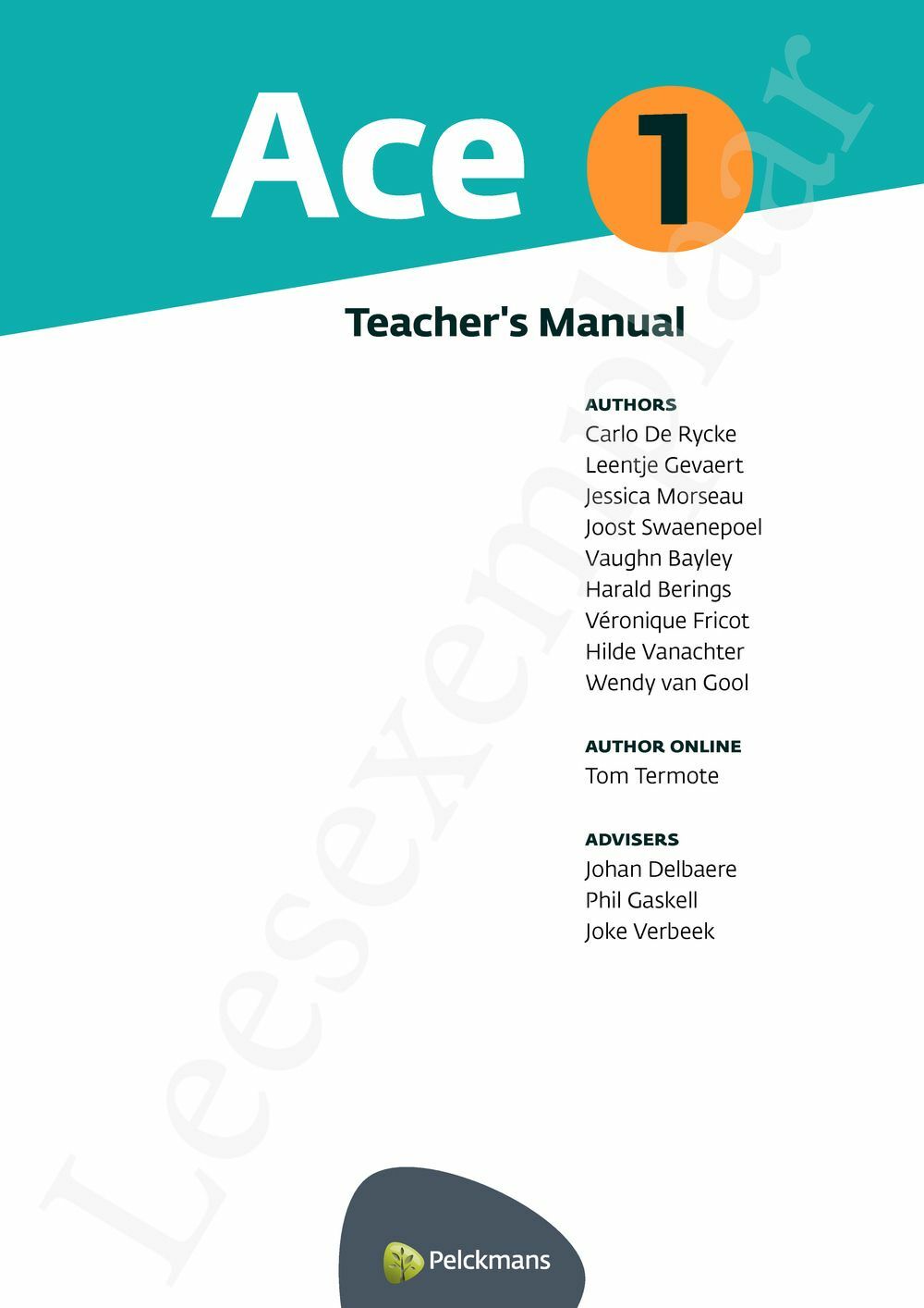 Preview: Ace 1 Teacher's Manual (incl. Pelckmans Portaal)