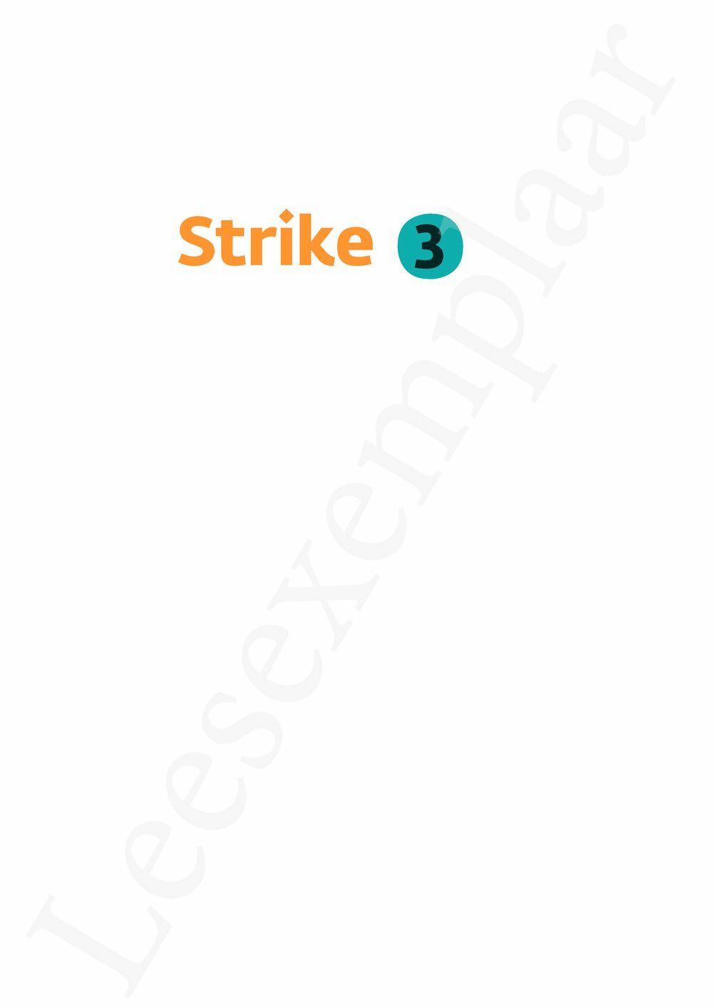 Preview: Strike 3 Leerwerkboek (incl. Pelckmans Portaal)