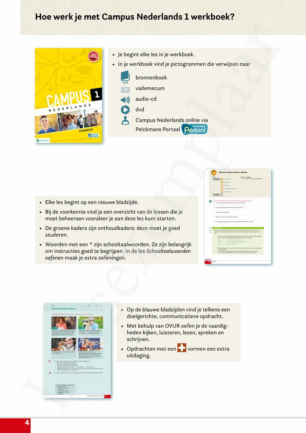 Preview: Campus Nederlands 1 Werkboek (incl. Pelckmans Portaal)