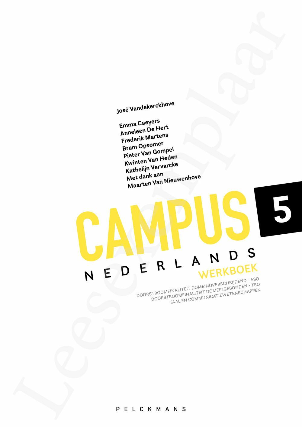 Preview: Campus Nederlands 5 Werkboek (incl. Pelckmans Portaal)