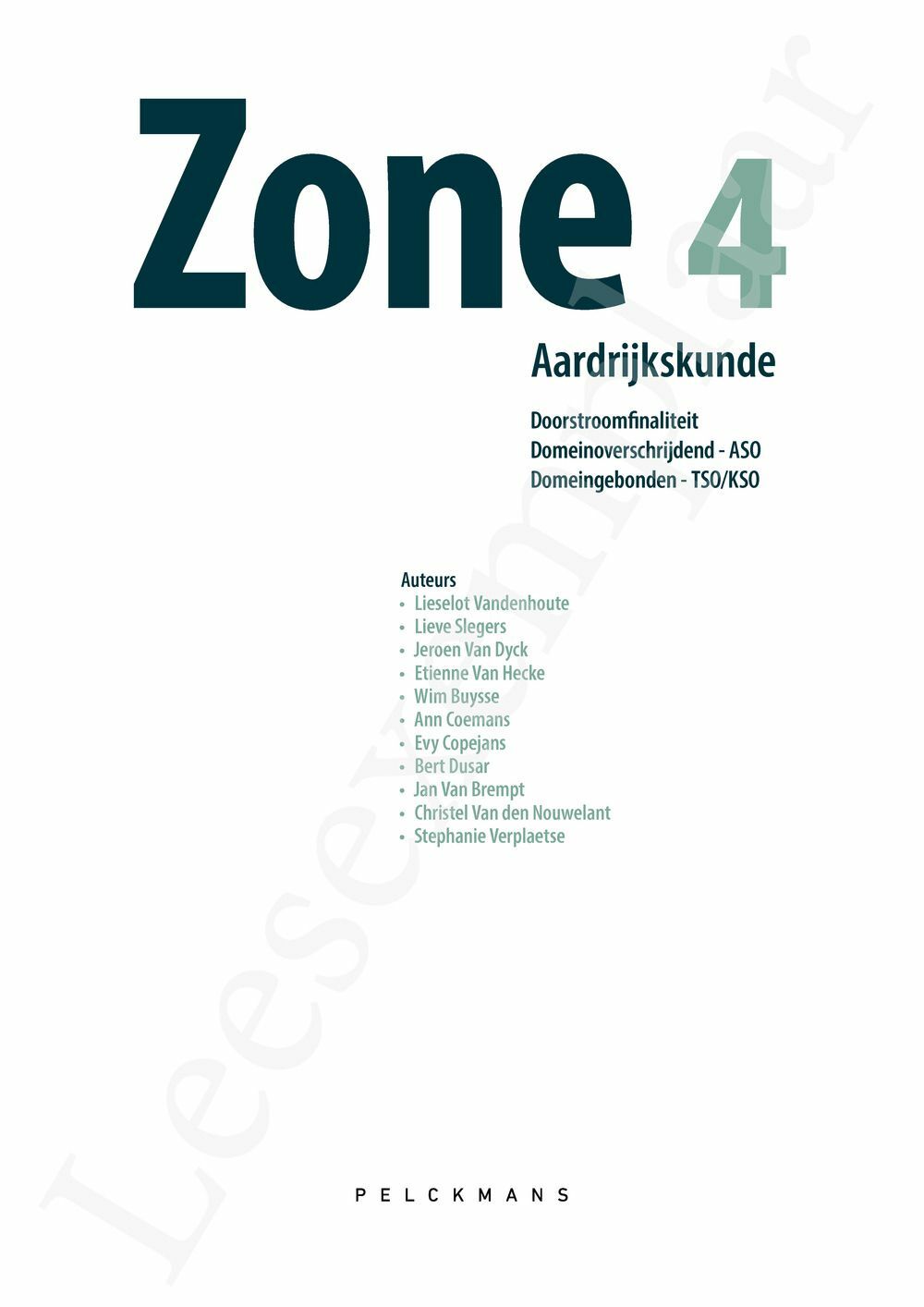 Preview: Zone 4 Leerwerkboek (incl. Pelckmans Portaal)