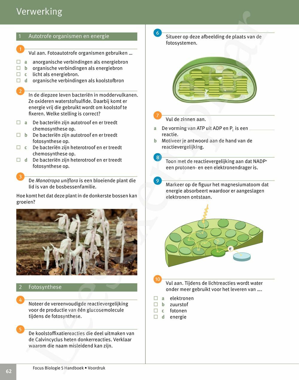 Preview: Focus Biologie 5 Cel en celprocessen Handboek (incl. Pelckmans Portaal)