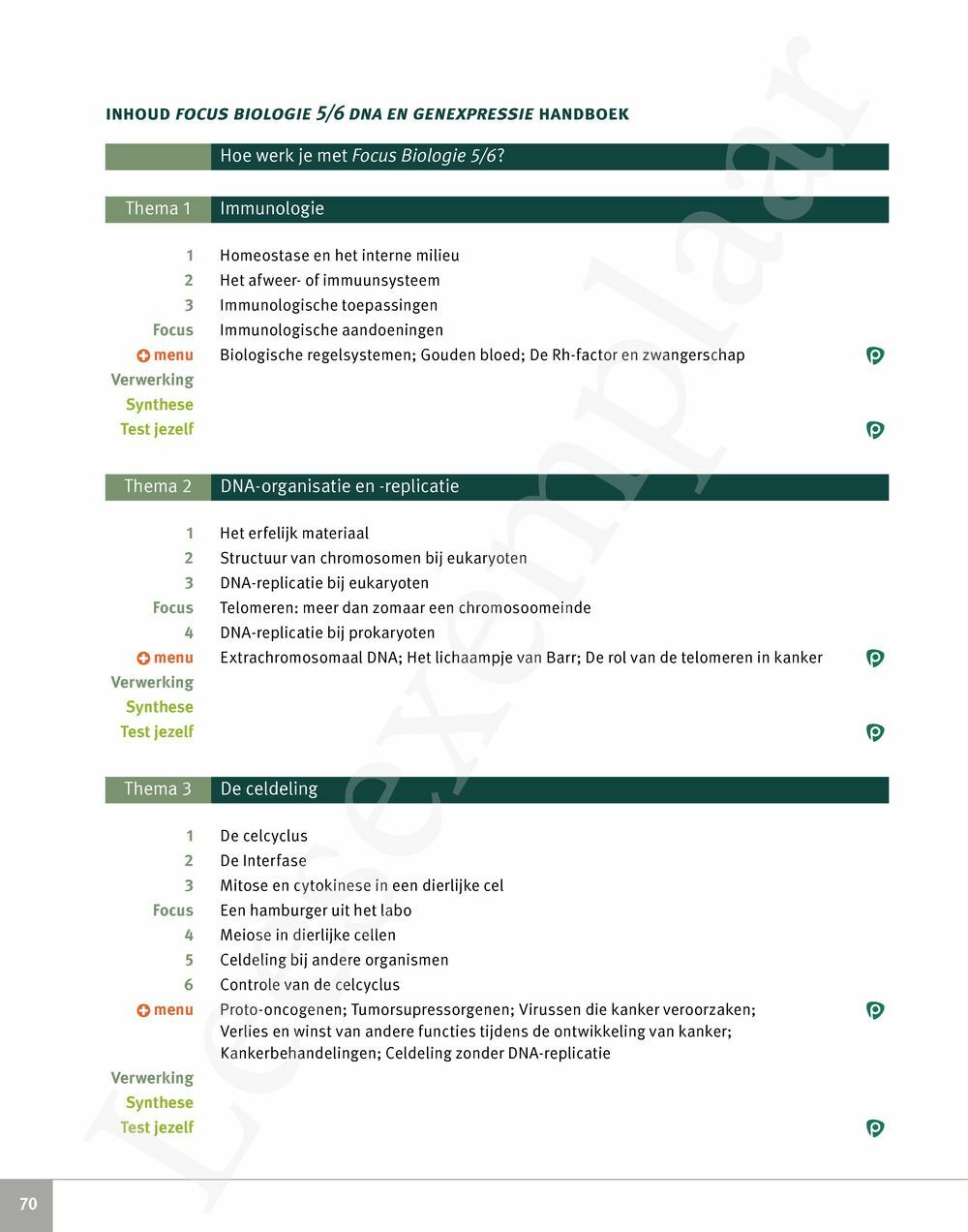 Preview: Focus Biologie 5 Cel en celprocessen Handboek (incl. Pelckmans Portaal)