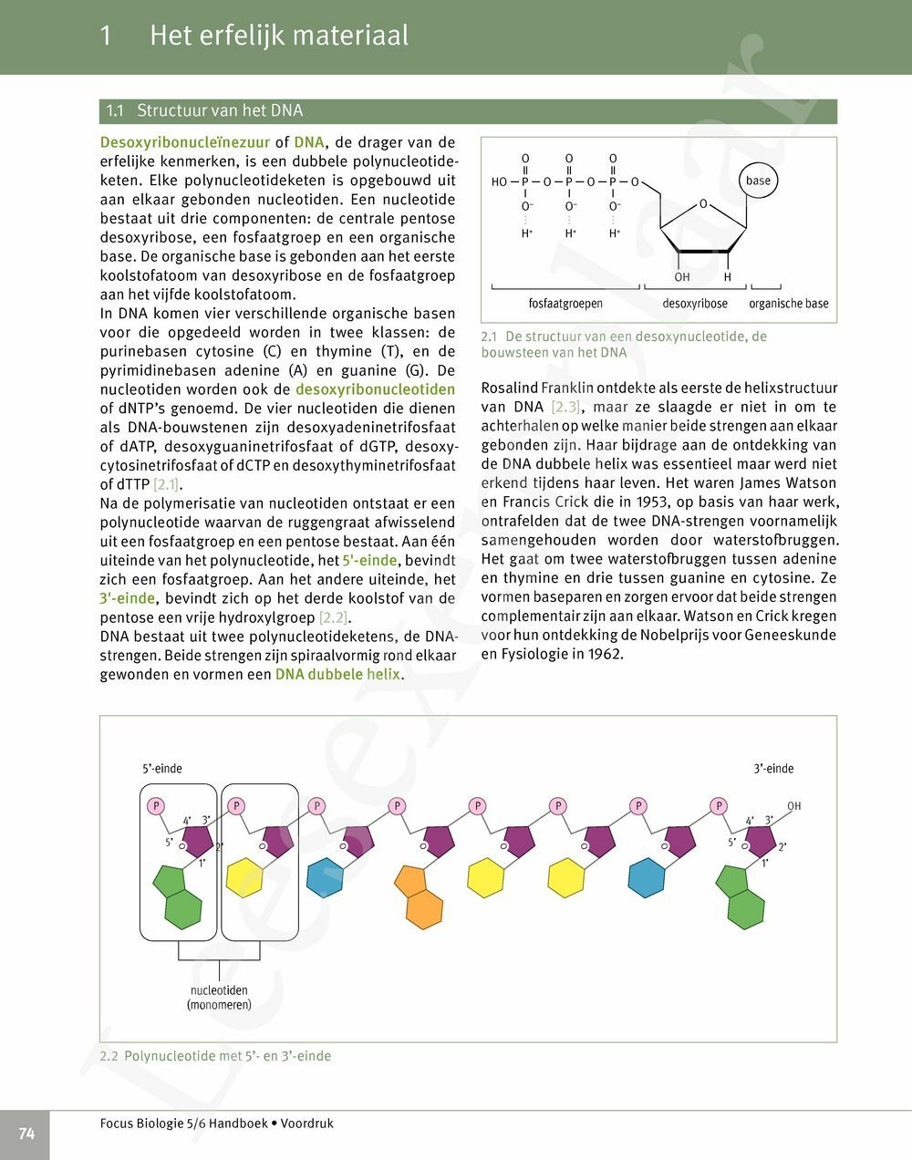 Preview: Focus Biologie 5 Cel en celprocessen Handboek (incl. Pelckmans Portaal)