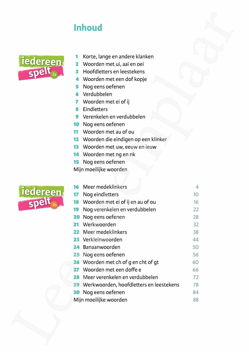 Preview: Iedereen spelt 3b Leerwerkboek