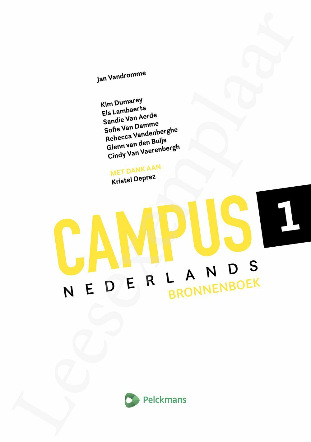 Preview: Campus Nederlands 1 Bronnenboek (incl. Pelckmans Portaal)