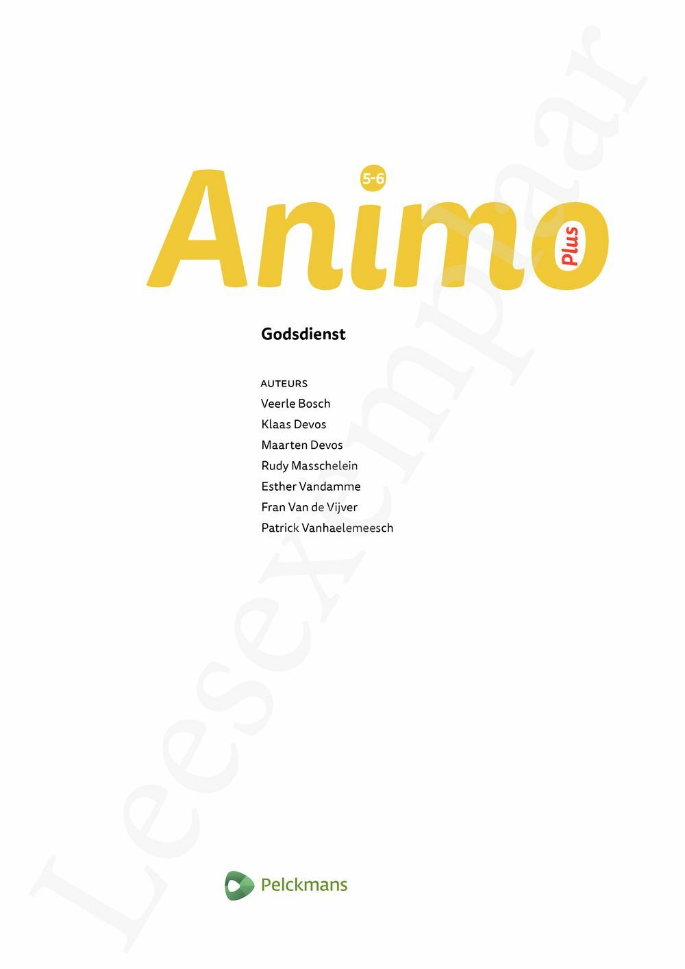 Preview: Animo 5-6 Plus Handboek (incl. Pelckmans Portaal)