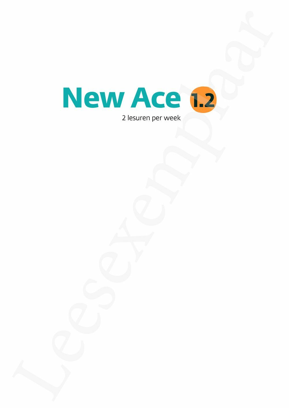 Preview: New Ace 1.2 Leerwerkboek (incl. Pelckmans Portaal)