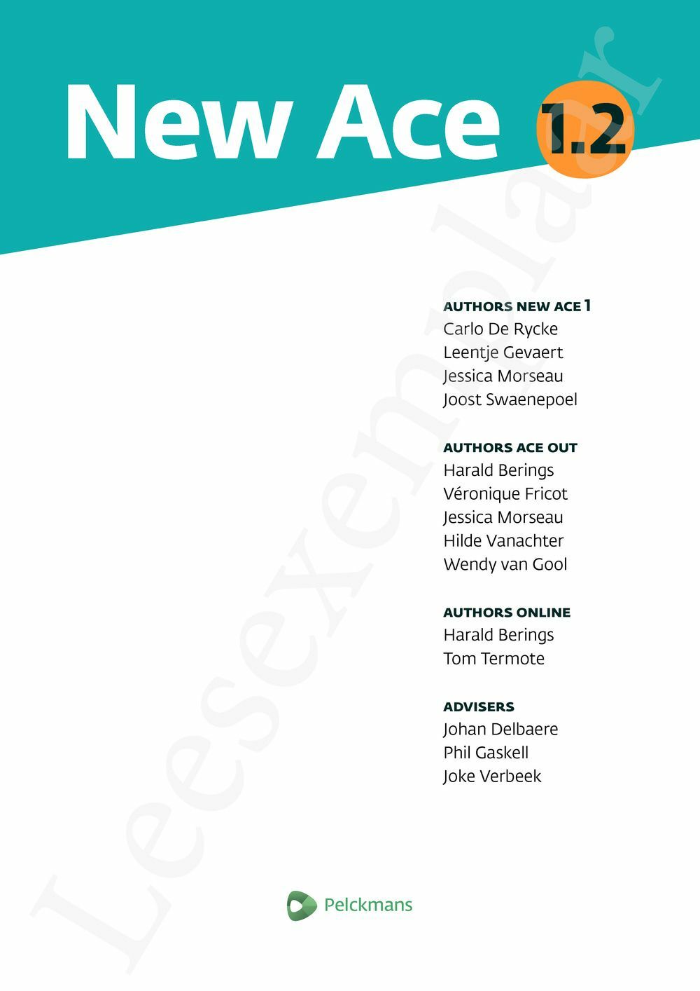 Preview: New Ace 1.2 Leerwerkboek (incl. Pelckmans Portaal)