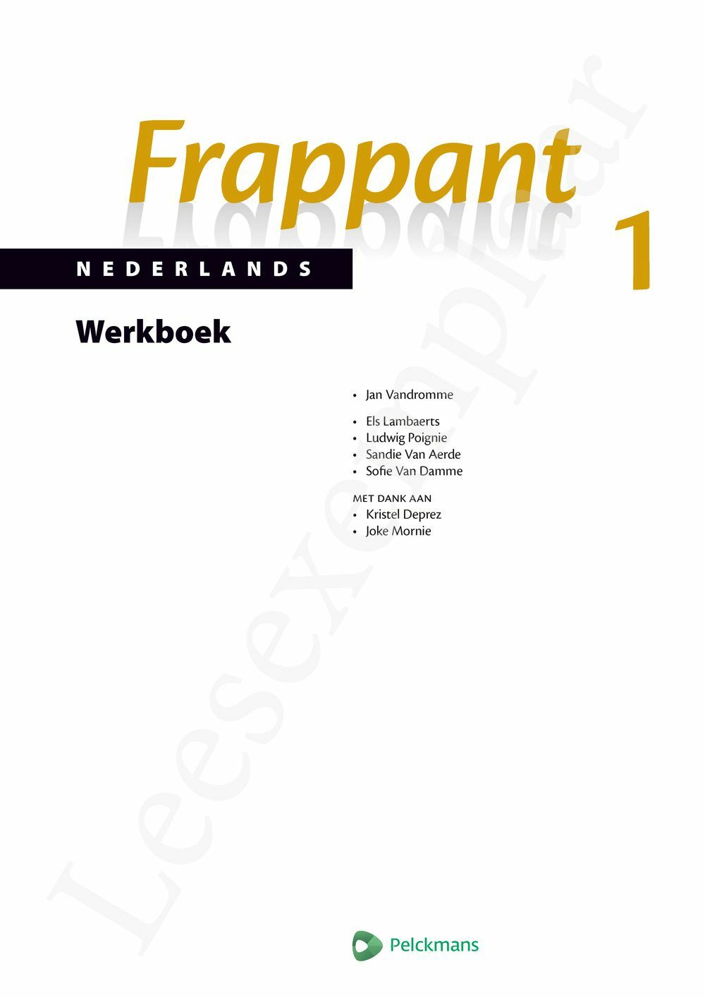 Preview: Frappant Nederlands 1 Werkboek (incl. Pelckmans Portaal)