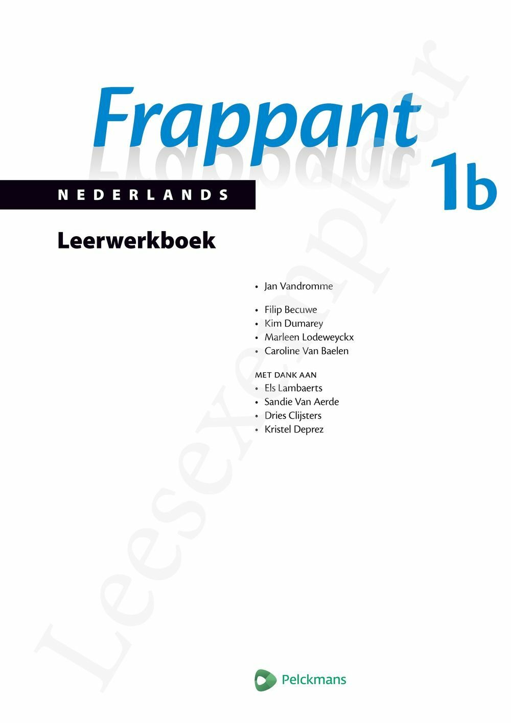 Preview: Frappant Nederlands 1b Leerwerkboek (incl. Pelckmans Portaal)