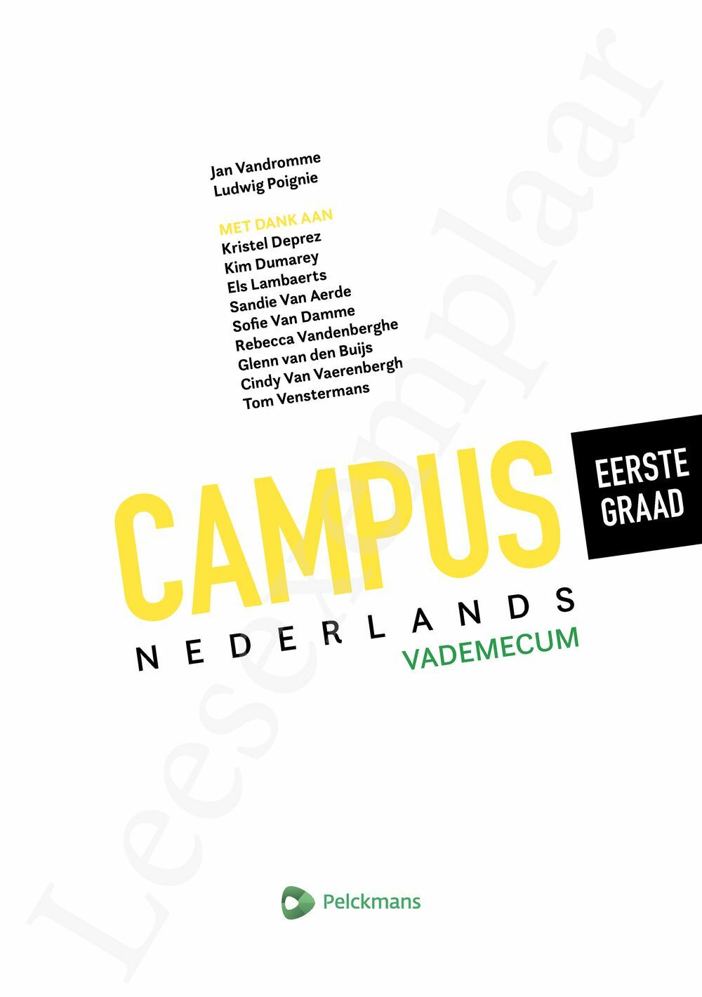 Preview: Campus Nederlands Vademecum Eerste graad (incl. Pelckmans Portaal)