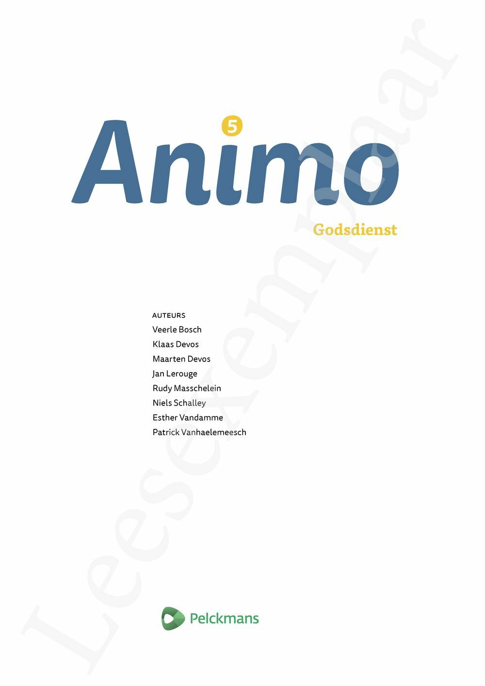 Preview: Animo 5 Leerwerkboek (incl. Pelckmans Portaal)