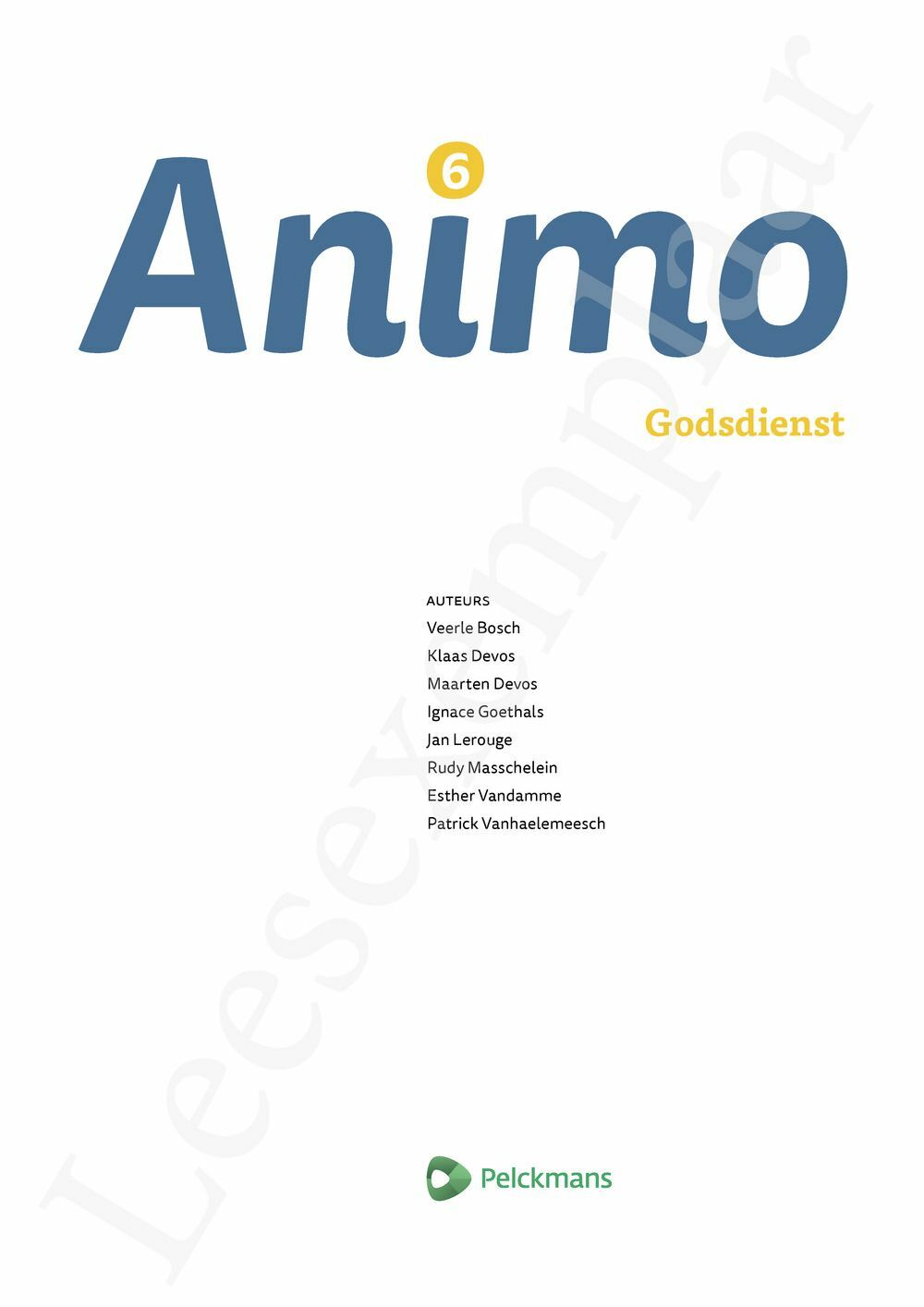 Preview: Animo 6 Leerwerkboek (incl. Pelckmans Portaal)