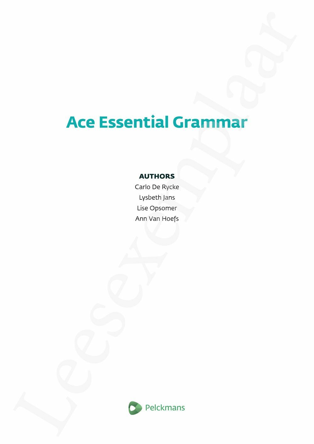Preview: Ace Essential Grammar
