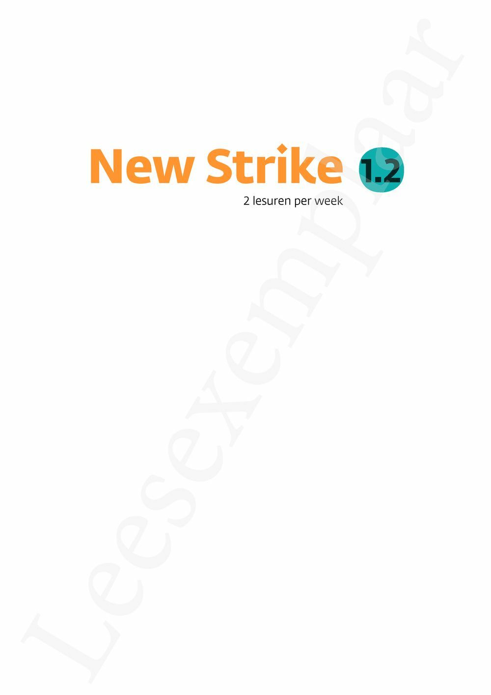 Preview: New Strike 1.2 Leerwerkboek (incl. Pelckmans Portaal)