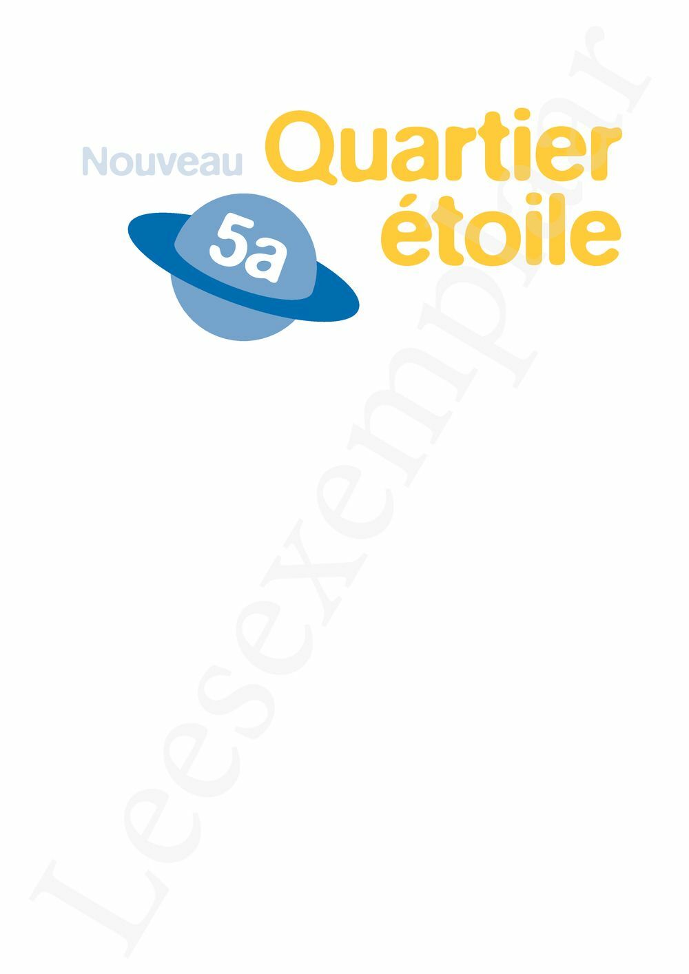 Preview: Nouveau Quartier étoile 5A Leerwerkboek (incl. météore, online oefenmateriaal)