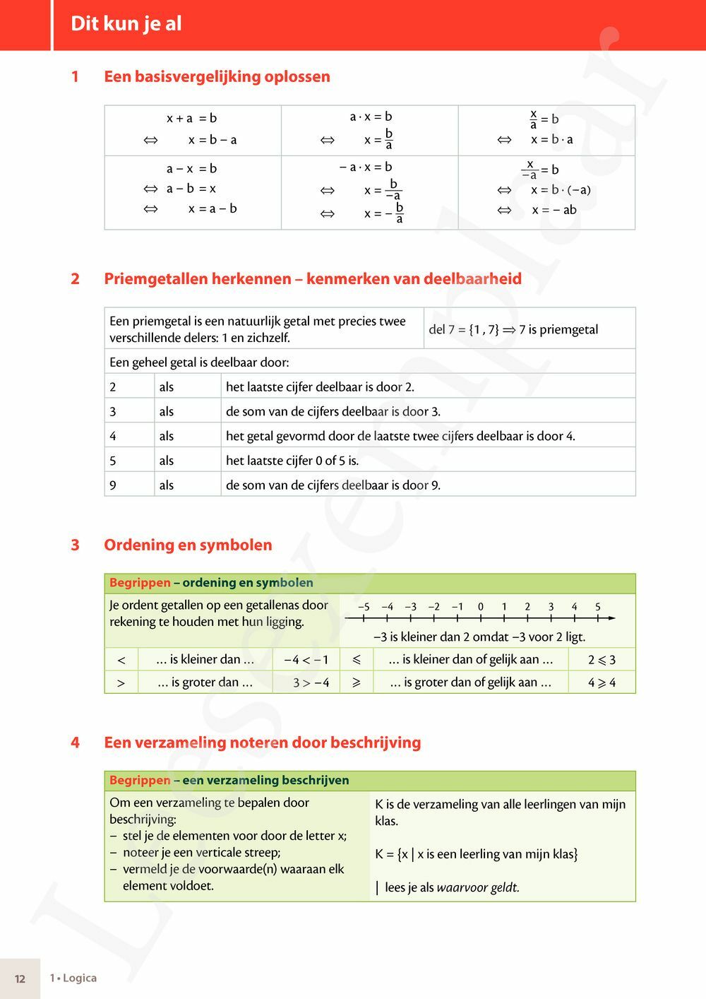Preview: Matrix Wiskunde 3.4-5 Leerwerkboek A Logica - Getallen - Algebra - Functies (incl. Pelckmans Portaal)