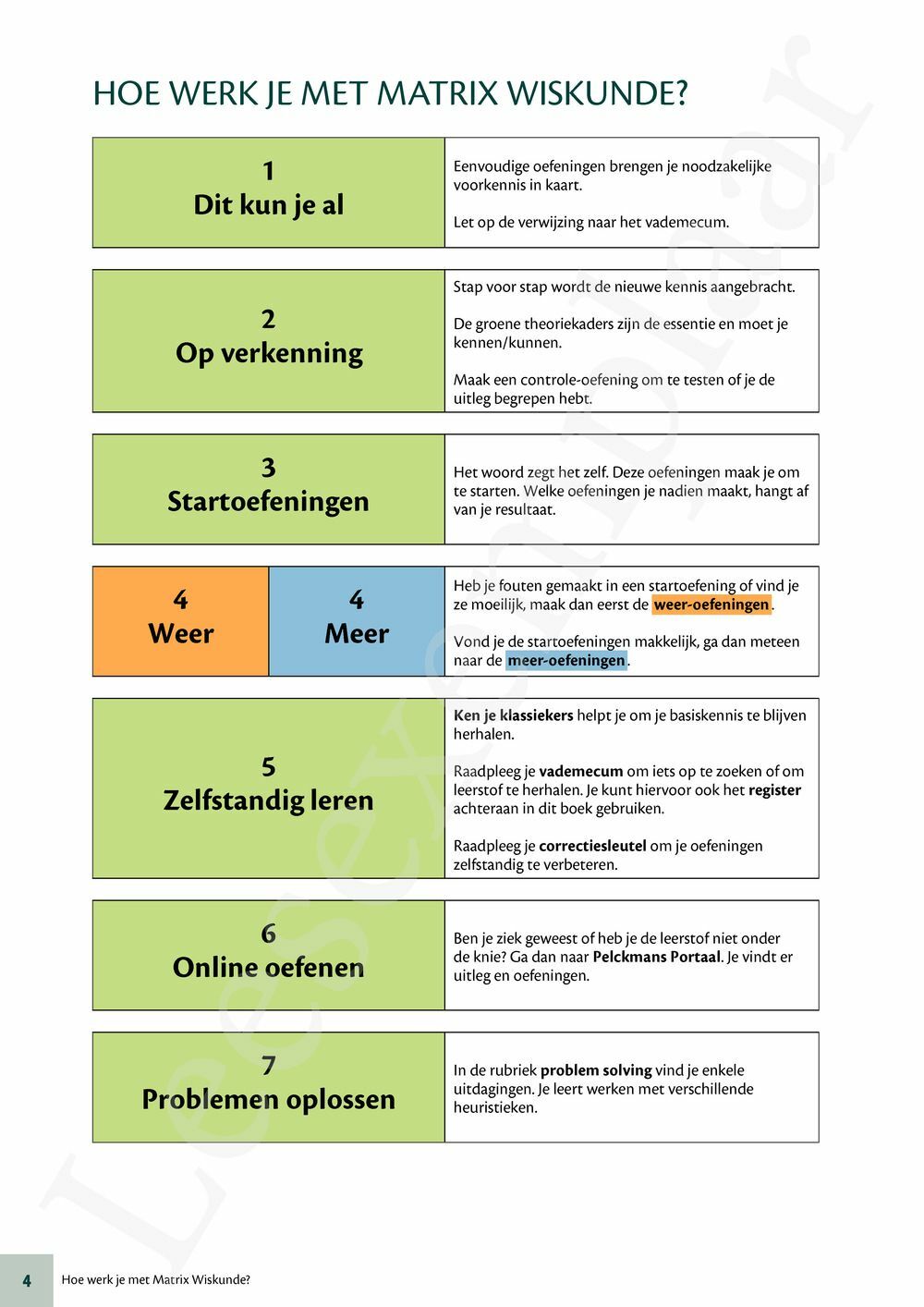 Preview: Matrix Wiskunde 2 Getallenleer Leerwerkboek (incl. Vademecum en Pelckmans Portaal)