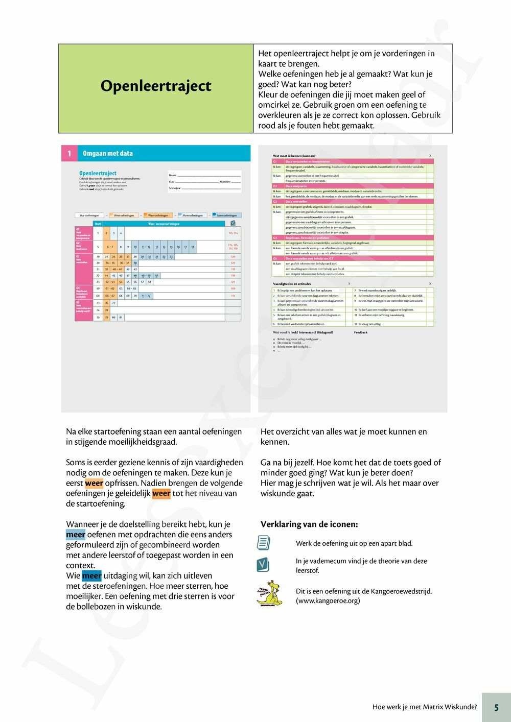 Preview: Matrix Wiskunde 2 Getallenleer Leerwerkboek (incl. Vademecum en Pelckmans Portaal)