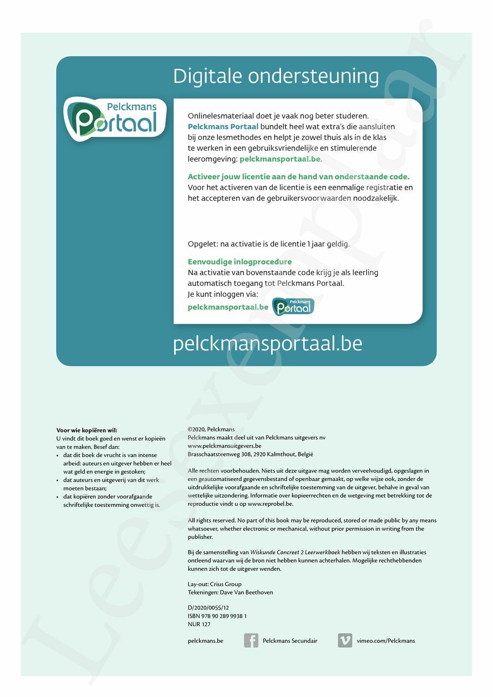Preview: Wiskunde Concreet 2 leerwerkboek (2020) (inclusief Pelckmans Portaal)