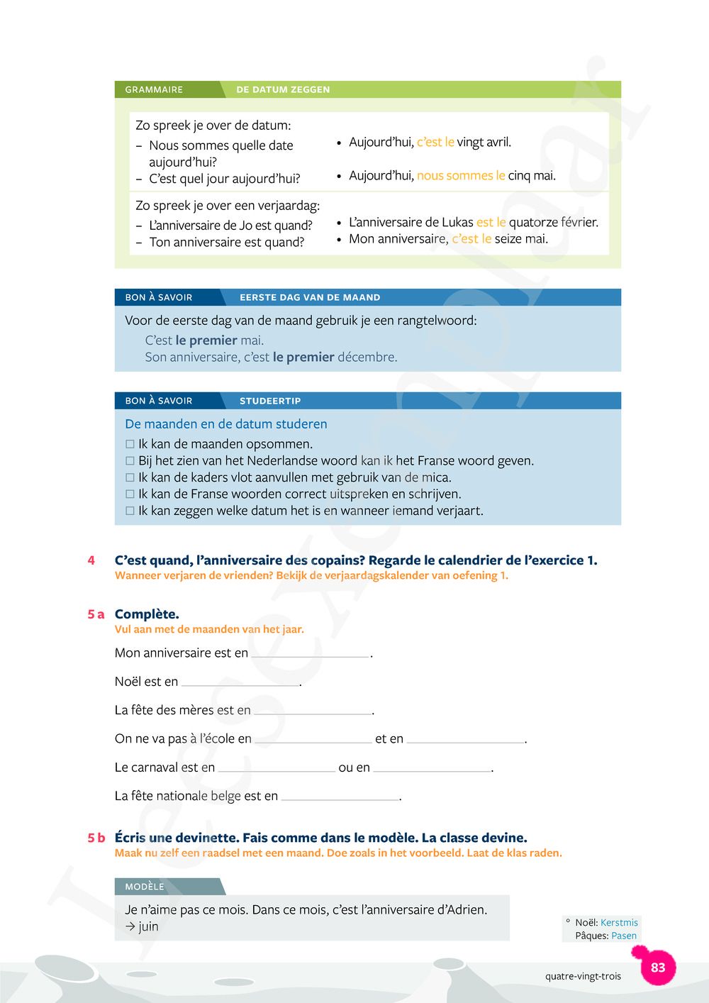 Preview: Nouveau Quartier étoile 5B Leerwerkboek (incl. online oefenmateriaal)