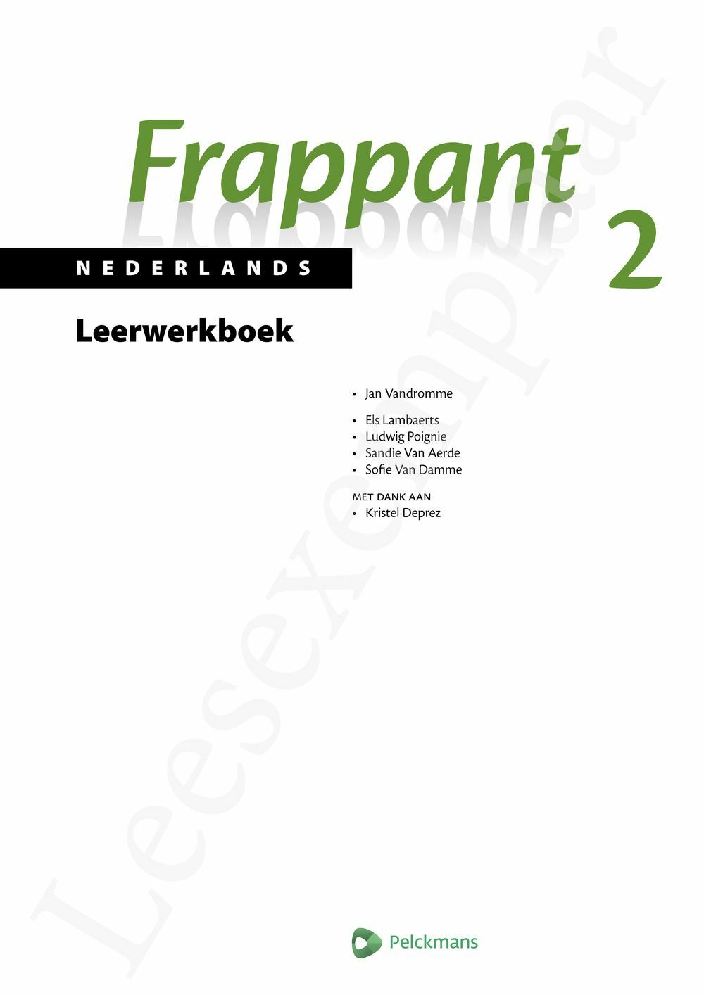 Preview: Frappant Nederlands 2 Leerwerkboek (incl. Pelckmans Portaal)