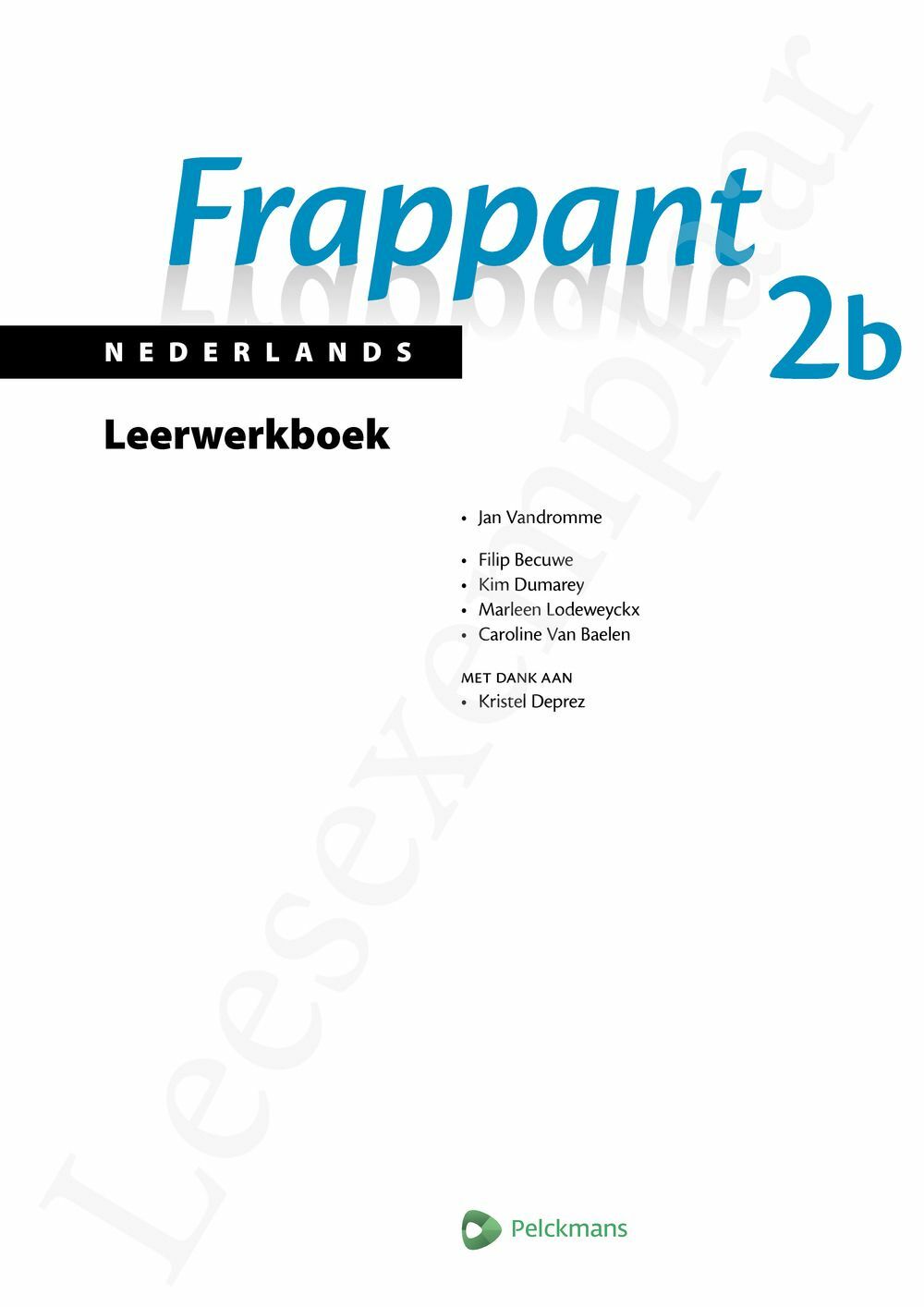 Preview: Frappant Nederlands 2b Leerwerkboek (incl. Pelckmans Portaal)