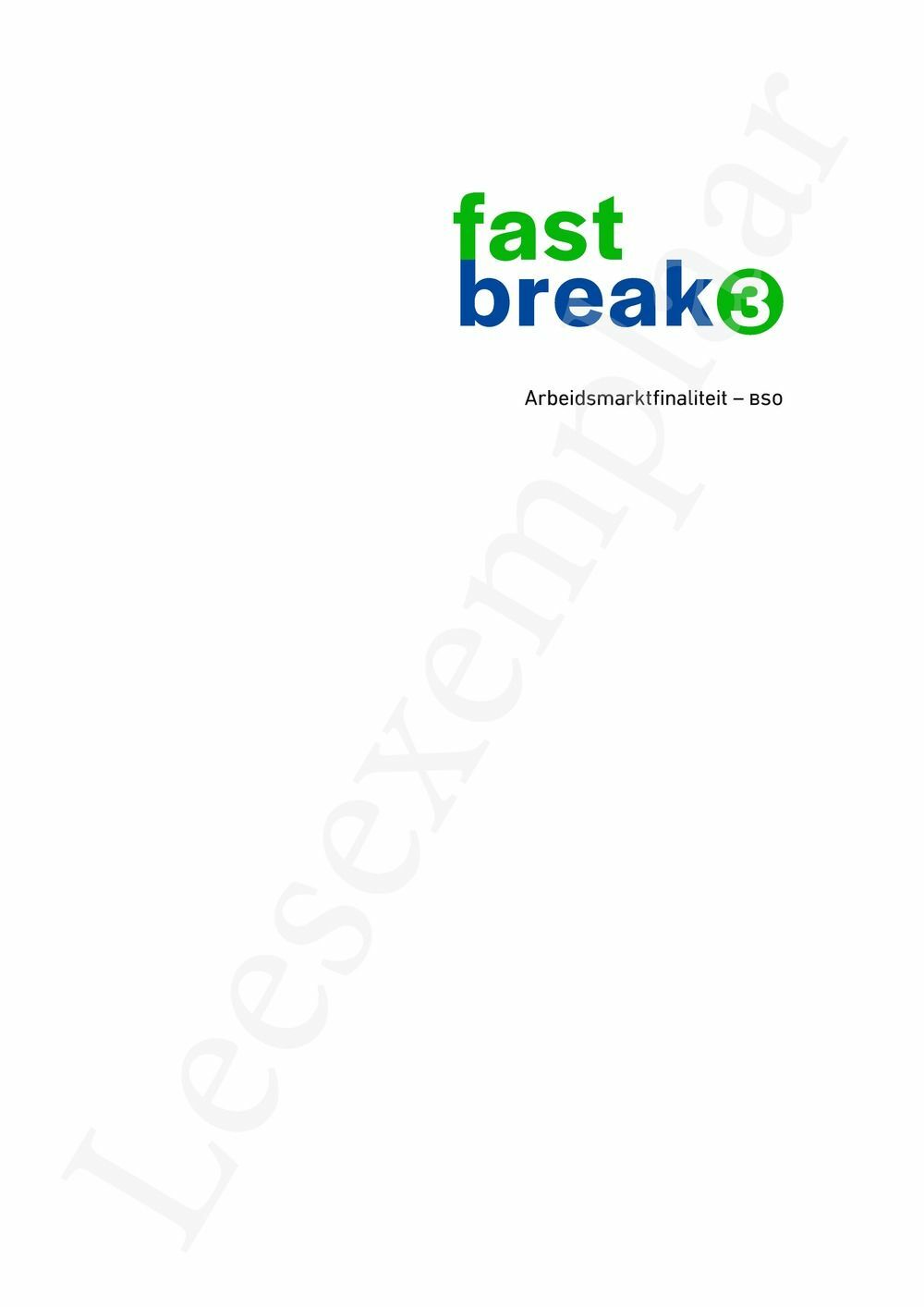 Preview: Fastbreak 3 Leerwerkboek (incl. Pelckmans Portaal)