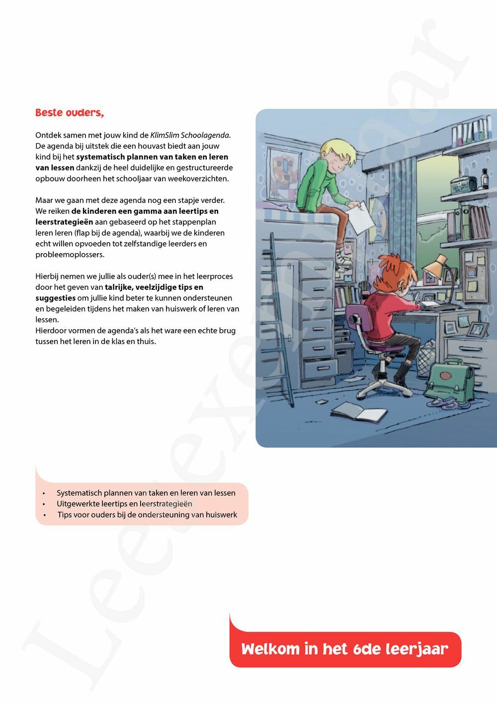 Preview: KlimSlim Schoolagenda 6de leerjaar