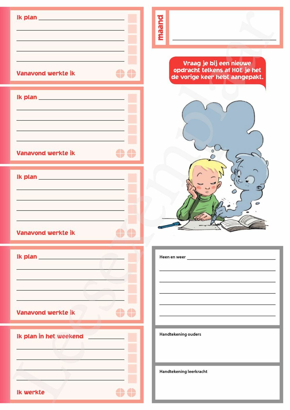 Preview: KlimSlim Schoolagenda 6de leerjaar