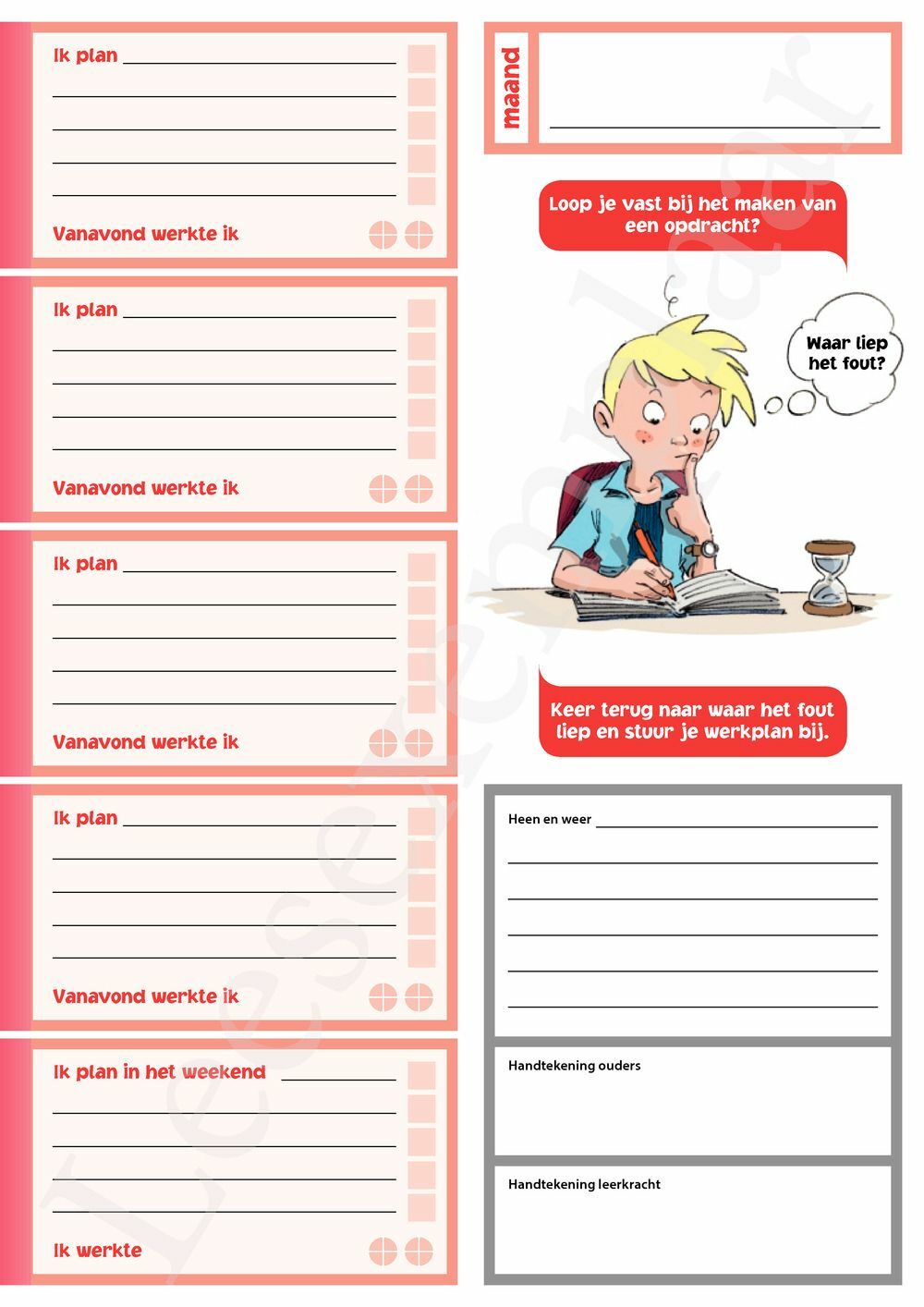 Preview: KlimSlim Schoolagenda 6de leerjaar