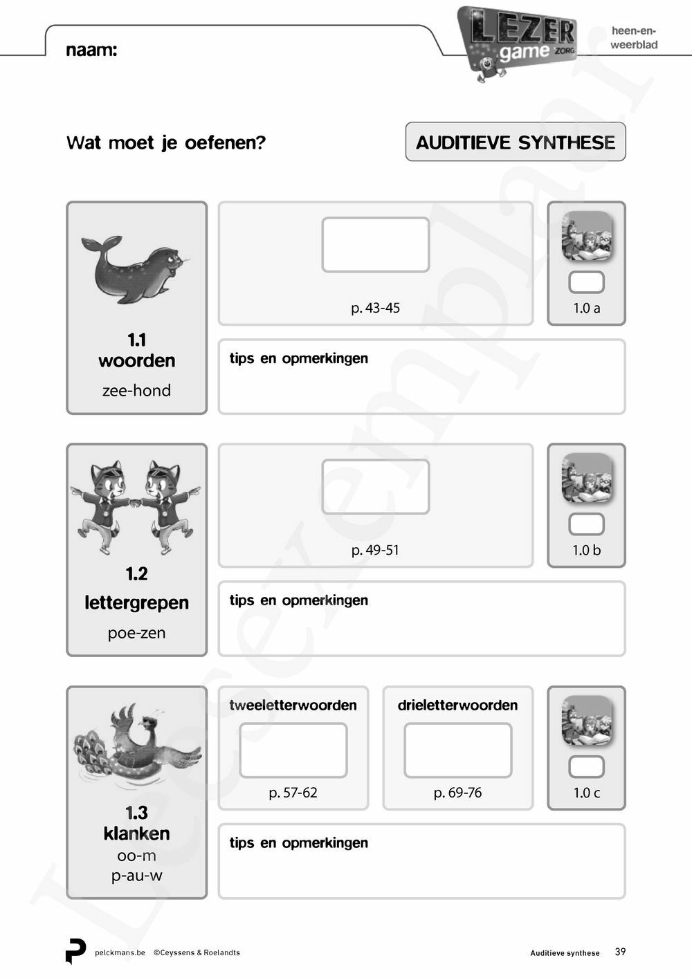 Preview: Lezergame Zorg: oefenmap