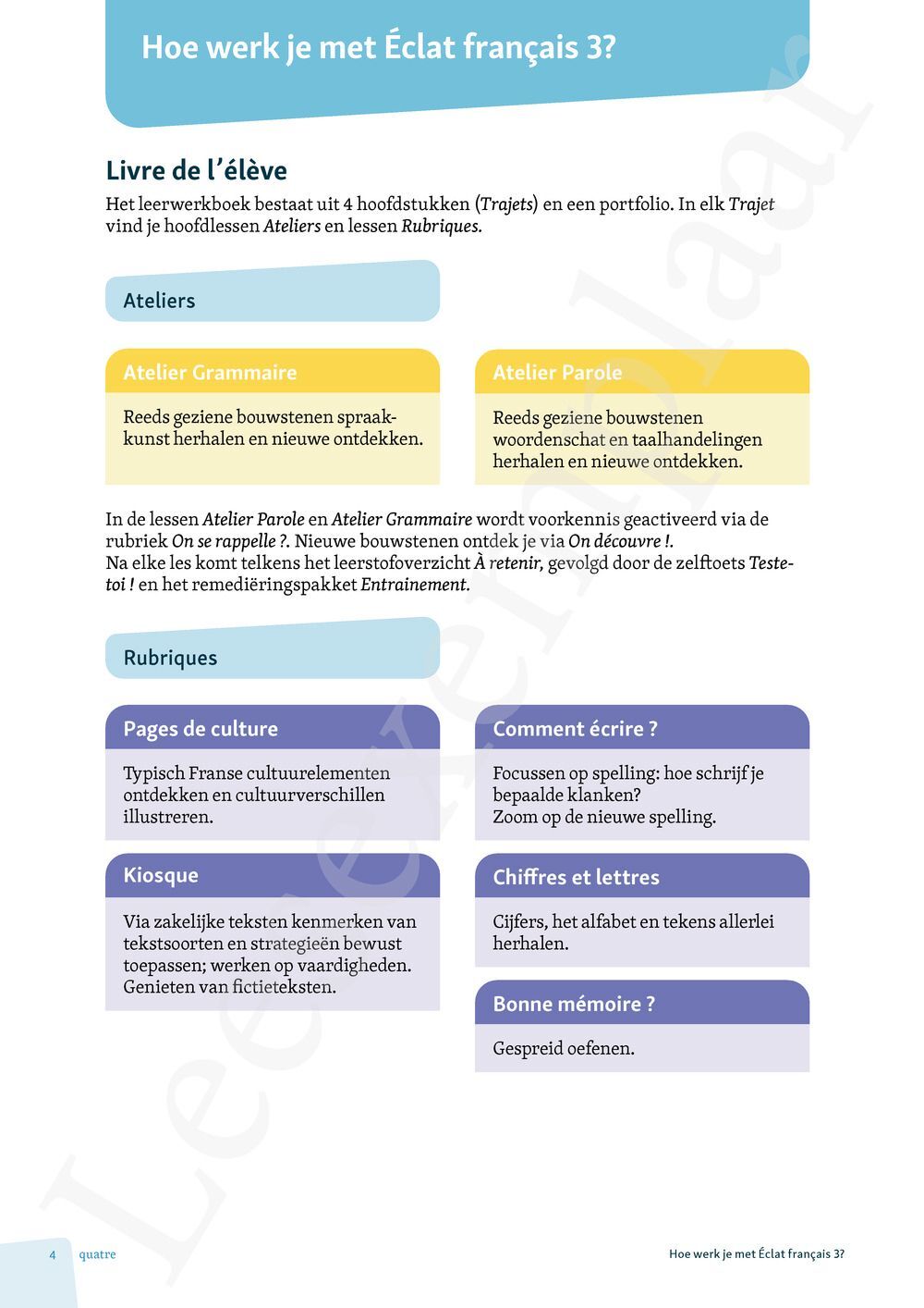 Preview: Éclat français 3 Livre de l'élève (incl. Pelckmans Portaal)