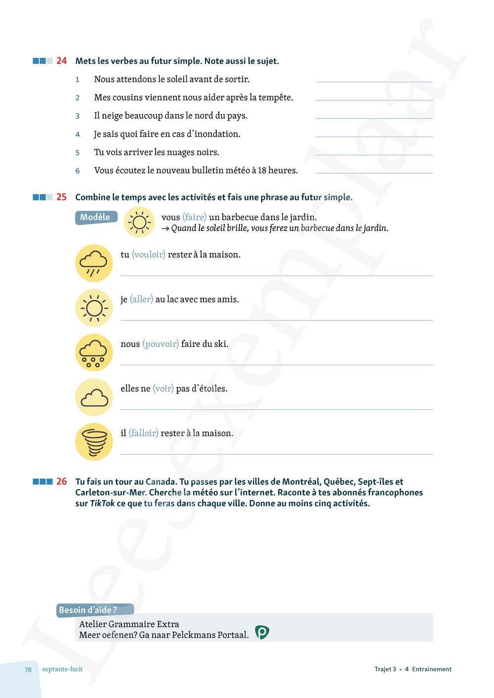 Preview: Univers français 3 Livre de l'élève (incl. Pelckmans Portaal)