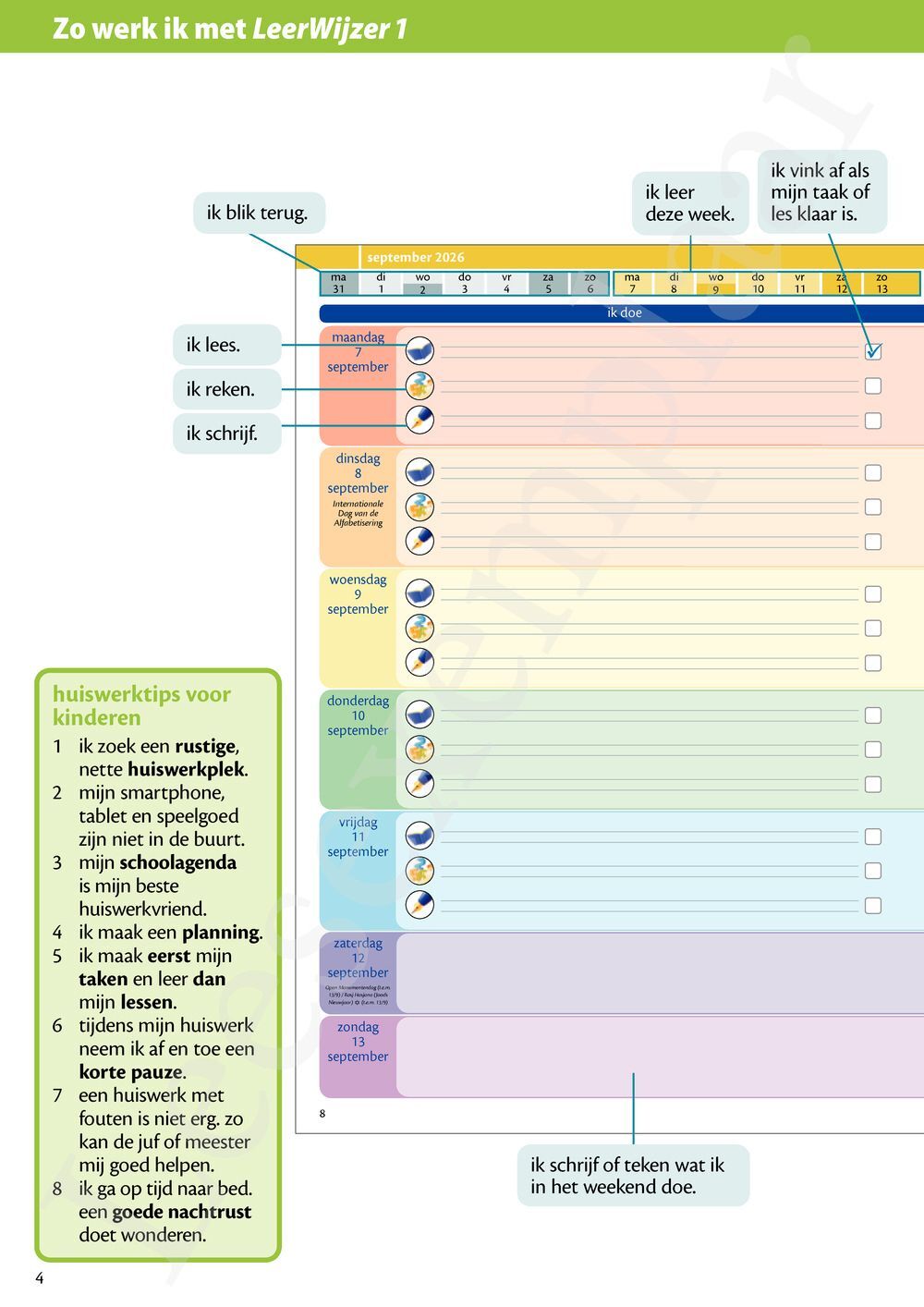 Preview: LeerWijzer 1ste leerjaar 2026-2027