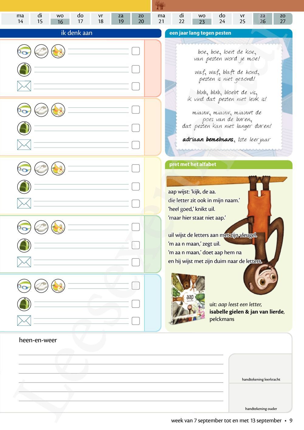 Preview: LeerWijzer 1ste leerjaar 2026-2027