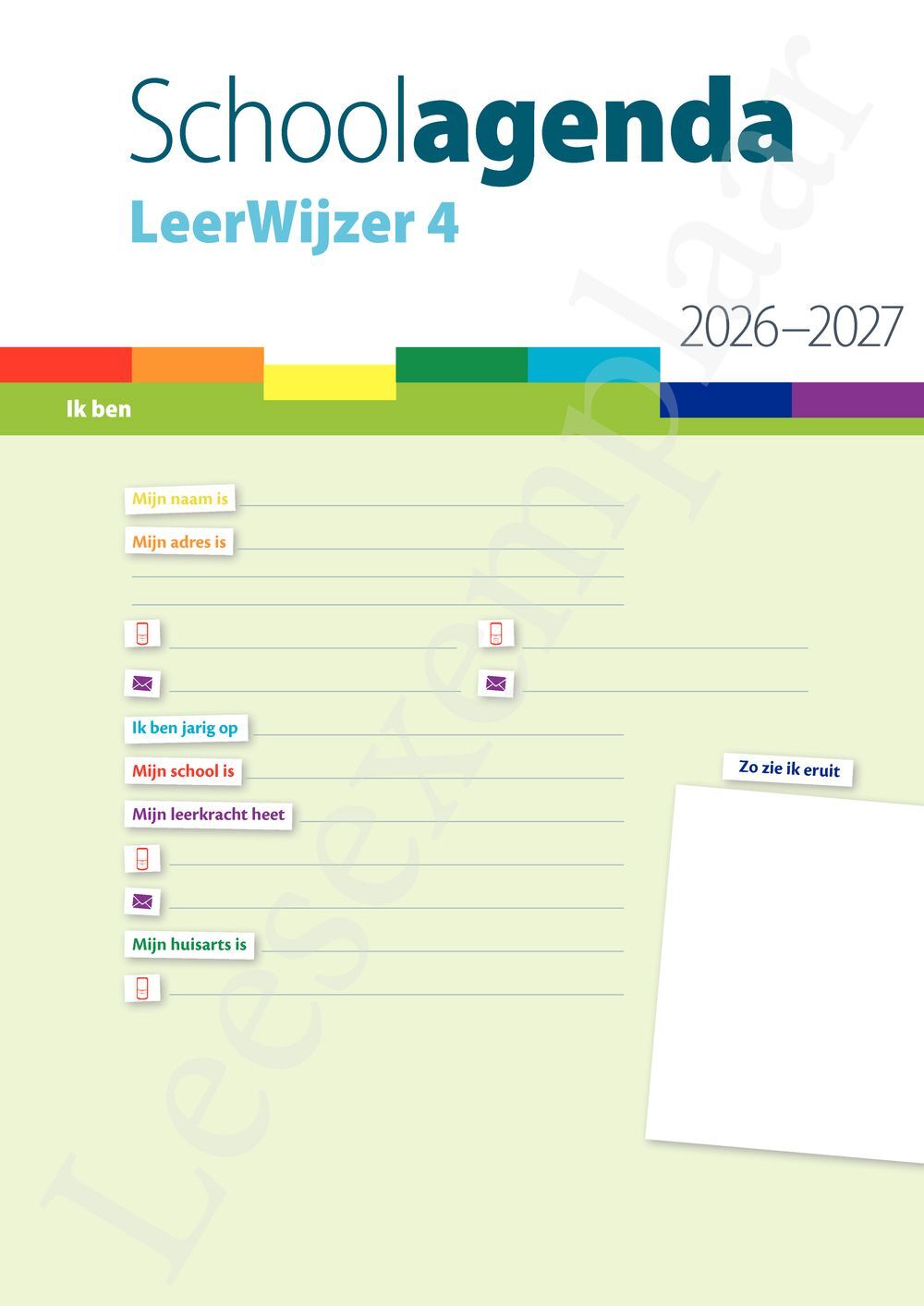 Preview: LeerWijzer 4de leerjaar 2026-2027