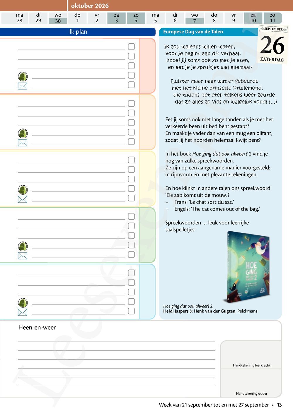 Preview: LeerWijzer 4de leerjaar 2026-2027