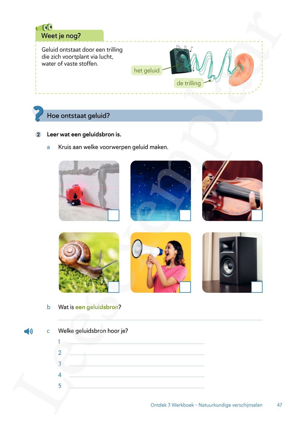 Preview: Ontdek 4 wetenschappen en techniek Werkboek